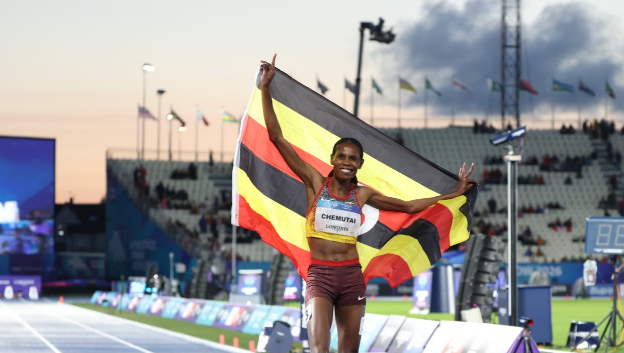 Peruth Chemutai runs Uganda to it’s third 2026 CWG medal.